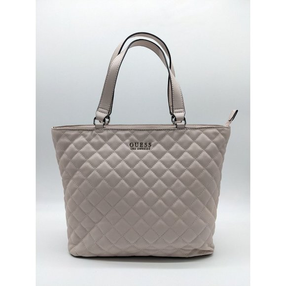 Guess Handbags - GUESS quilted faux-leather tote bag purse - BLUSH/LIGHT PINK